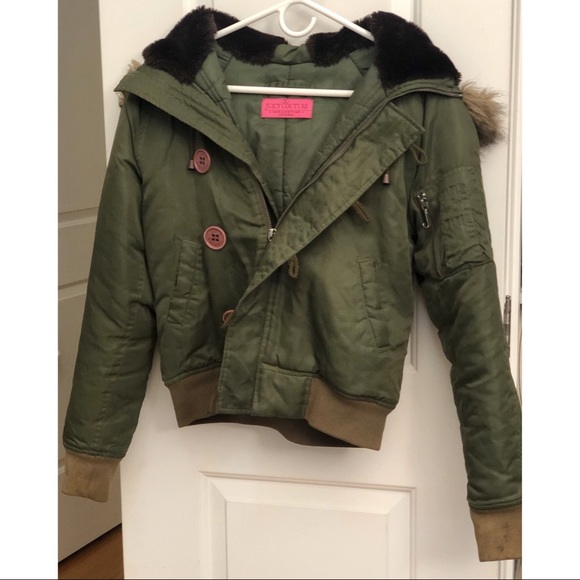 Juicy Couture Bomber Jacket (Green) - Picture 2 of 8